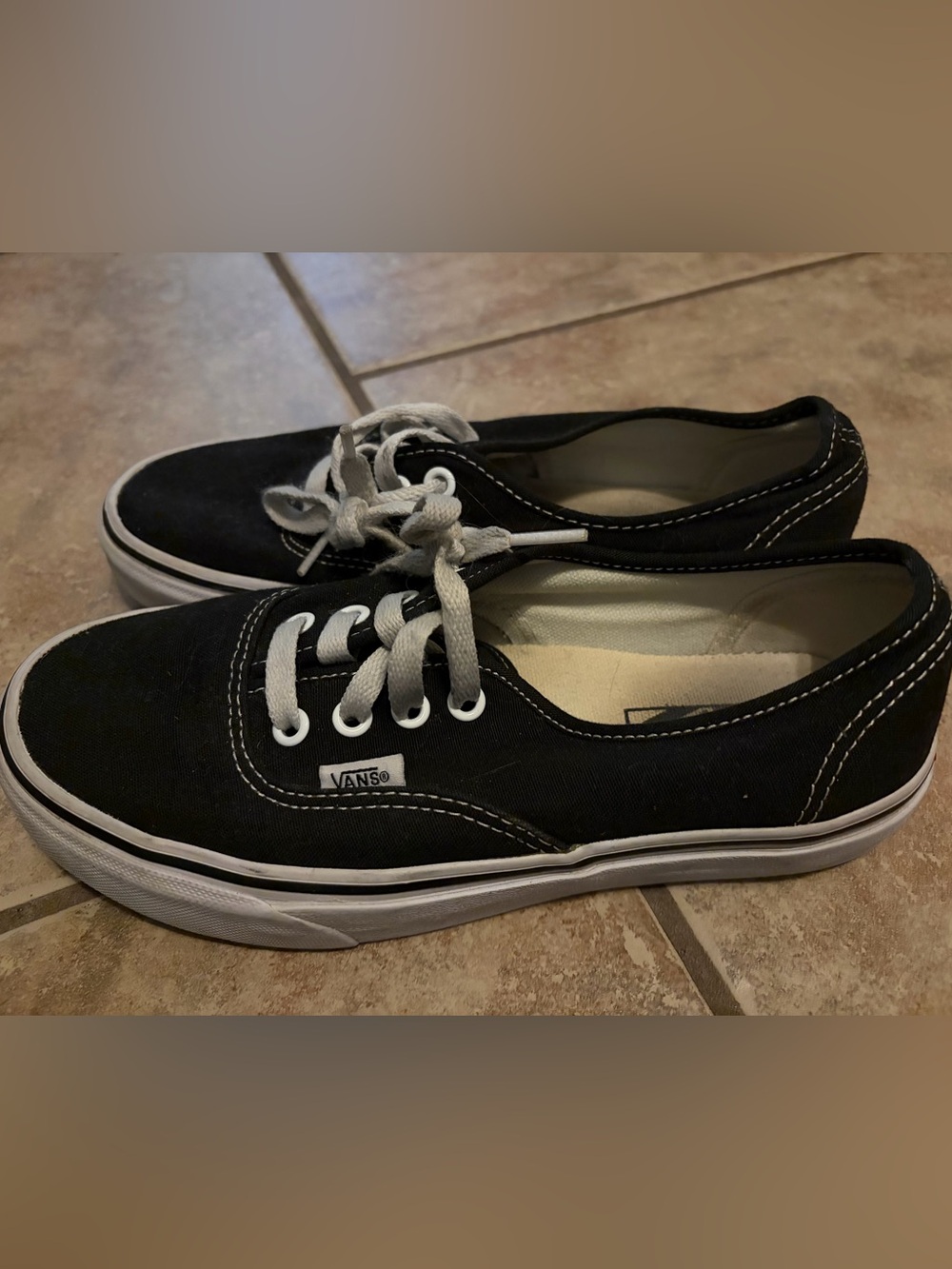 Vans Black Canvas Low-Top Sneakers